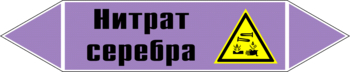 Маркировка трубопровода "нитрат серебра" (a04, пленка, 716х148 мм)" - Маркировка трубопроводов - Маркировки трубопроводов "ЩЕЛОЧЬ" - Магазин охраны труда Протекторшоп