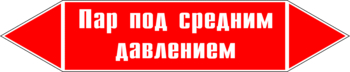 Маркировка трубопровода "пар под средним давлением" (p10, пленка, 126х26 мм)" - Маркировка трубопроводов - Маркировки трубопроводов "ПАР" - Магазин охраны труда Протекторшоп