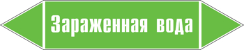 Маркировка трубопровода "зараженная вода" (пленка, 126х26 мм) - Маркировка трубопроводов - Маркировки трубопроводов "ВОДА" - Магазин охраны труда Протекторшоп