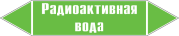 Маркировка трубопровода "радиоактивная вода" (пленка, 126х26 мм) - Маркировка трубопроводов - Маркировки трубопроводов "ВОДА" - Магазин охраны труда Протекторшоп